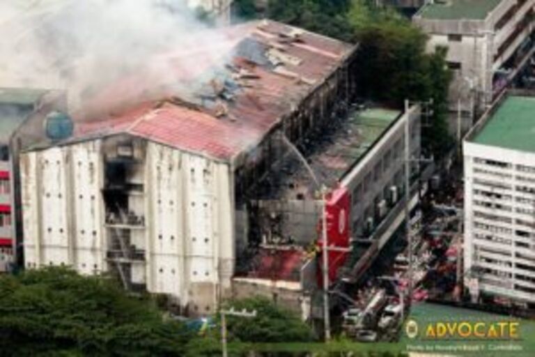 Fire hits UE Manila