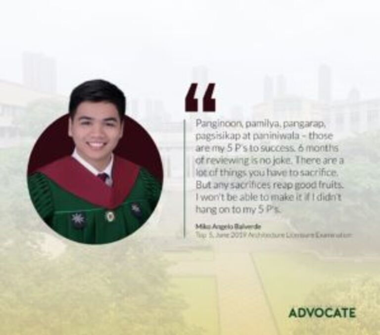 FEU alumnus ranks 5th in June 2019 ALE