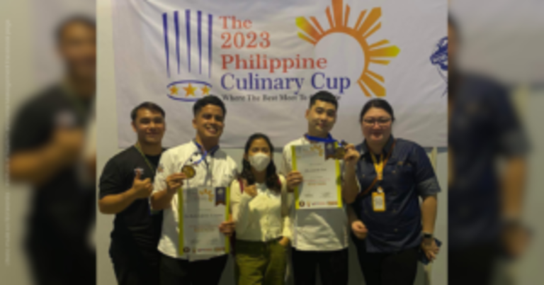 2 kinatawan ng FEU ITHM, wagi ng bronze sa 2023 Philippine Culinary Cup