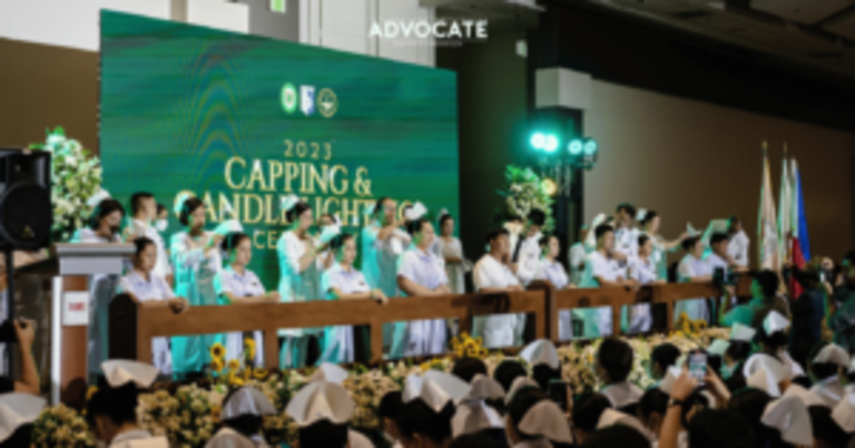 FEU NurSoc, Batch Government partner for Capping and Candle Lighting 2023