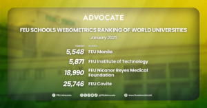 3 FEU Group of Schools, NRMF spot in January 2025 Webometrics