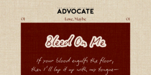 Bleed On Me
