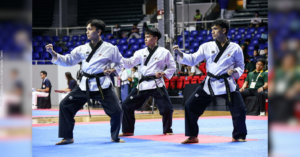 FEU poomsae team misses podium, juniors advance to kyorugi finals in tourney opener